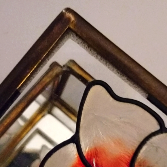 Vintage Stain Glass Inspired Hummingbird Glass Box That Plays My Favorite Things - Picture 6 of 8